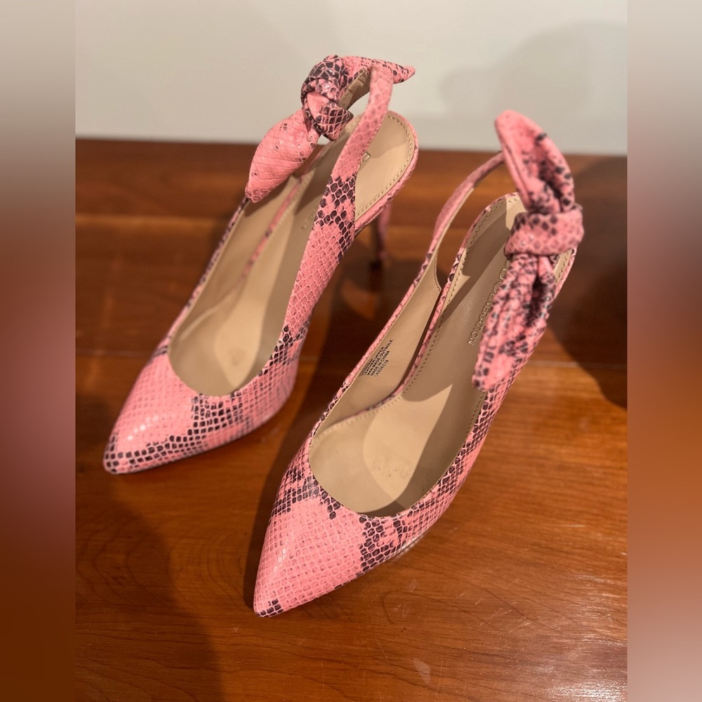 Pink Snakeskin Women's Heels